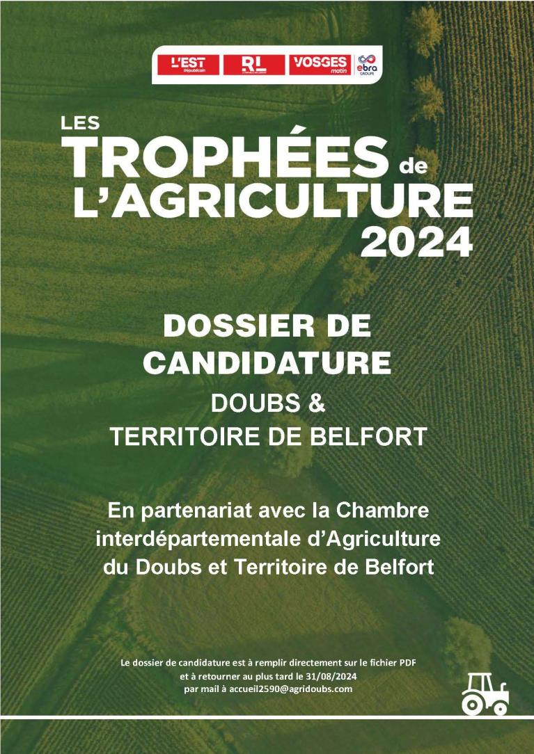 Affiche Trophées de l'Agriculture 2024